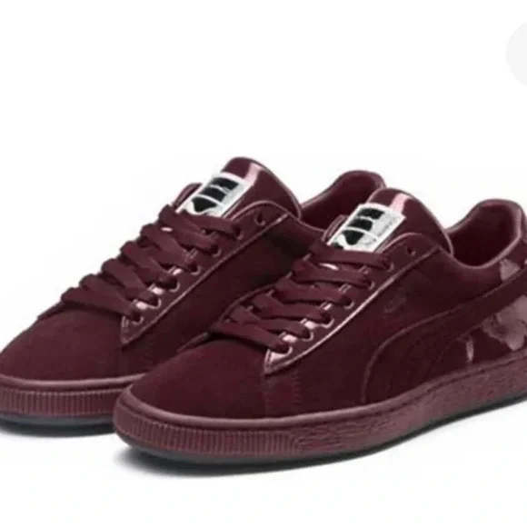 Puma Women's Burgundy Sneakers - Picture 3 of 9